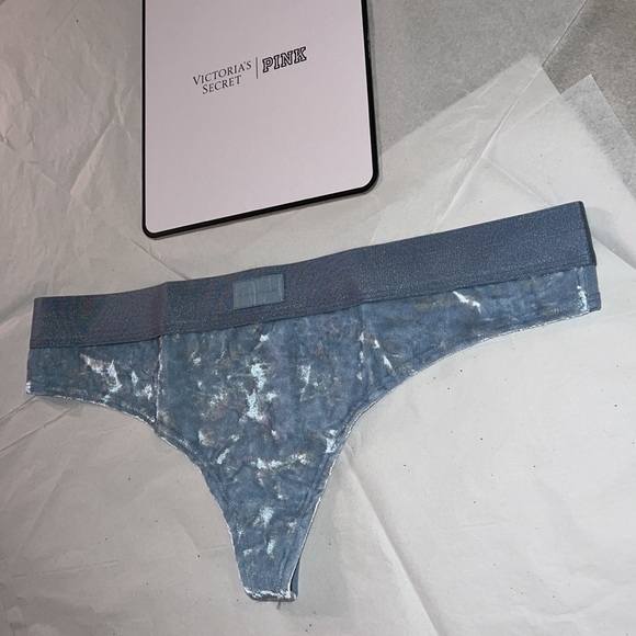 UNISEX PINK Victoria’s Secret VELVET THONG Underwear XL - Picture 6 of 13